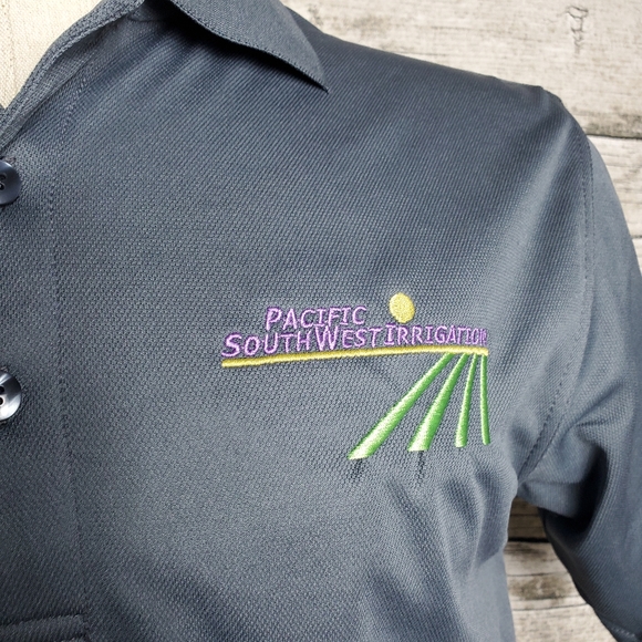 Ultra Club Cool & Dry Pacific South West Irrigation Embroidered Polo Size Small. - Picture 2 of 8